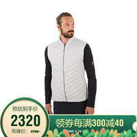 MAMMUT/猛犸象 Eiger Alvra Light 男士轻量高保暖易收纳马甲850蓬鹅绒羽绒服 理石灰色 S