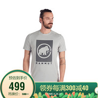 MAMMUT/猛犸象 Trovat 男士运动T恤柔软舒适速干透气短袖T恤男 路灰色PRT2 XXL（欧码偏大）