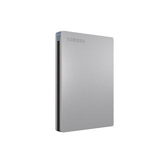 TOSHIBA 东芝 Slim系列 2.5英寸Micro-B便携移动机械硬盘 1TB USB3.0 兼容Mac 银色