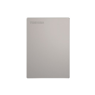 TOSHIBA 东芝 Slim系列 2.5英寸Micro-B便携移动机械硬盘 1TB USB3.0 兼容Mac 银色