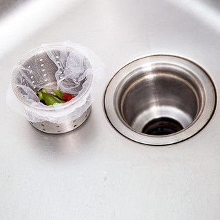 1000只厨房水槽水池过滤网洗菜池漏网地漏毛发下水道垃圾袋垃圾网（1000只）