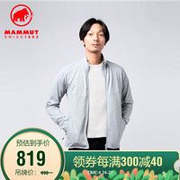 MAMMUT/猛犸象 Nair ML 男士秋冬弹力轻量柔软速干柔软抓绒衣中层夹克外套 路灰色 XL