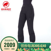 MAMMUT/猛犸象 Casanna HS Thermo 女士秋冬防风透气硬壳冲锋裤滑雪裤 黑色 40