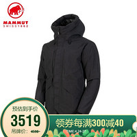 MAMMUT/猛犸象 Seon HS Thermo 男士冬季防风750蓬鹅绒硬壳羽绒大衣外套 黑色 M