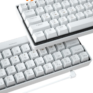 KEMOVE DK61 Pro 61键 蓝牙双模无线机械键盘 白色 佳达隆G轴青轴 RGB