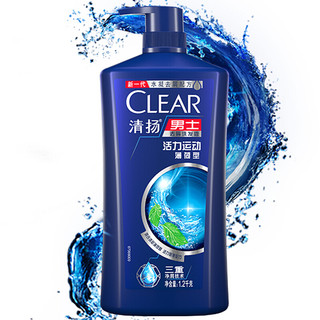 CLEAR 清扬 男士去屑洗发露 活力运动薄荷型 1.2kg