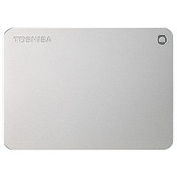 TOSHIBA 东芝 Premium系列 2.5英寸USB-C移动机械硬盘 USB3.0 3TB 尊贵银