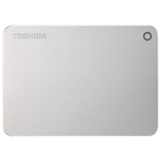 TOSHIBA 东芝 Premium系列 2.5英寸USB-C移动机械硬盘 USB3.0 3TB 尊贵银