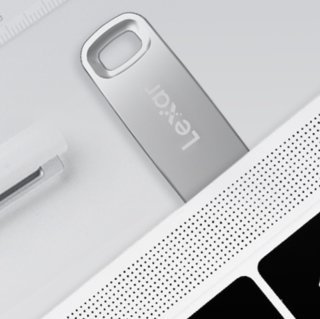 Lexar 雷克沙 M35系列 LJDM0350128G-BNSNC 指纹加密 USB3.0 U盘 银色 128GB USB