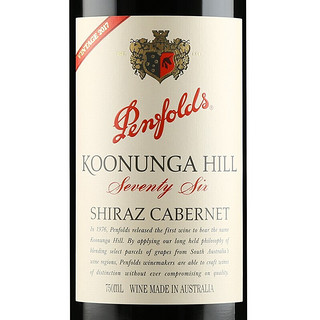 Penfolds 奔富 KOONUNGA HILL 蔻兰山 76 干红葡萄酒 750ml