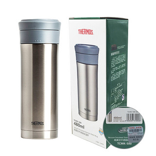 THERMOS 膳魔师 办公休闲系列 TCMK-500 SBK 保温杯 500ml 不锈钢色