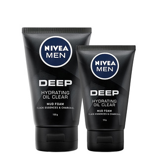 NIVEA MEN 妮维雅男士 深·黑系列 控油保湿洁面泥 100g