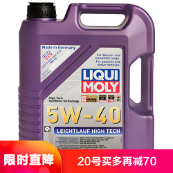 LIQUI MOLY 力魔 力魔(LIQUI MOLY) 高科技雷神 全合成机油 5W-40 A3/B4 SN 5L 德国原装进口