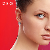ZENGLIU 设计师本命年牛年爱心耳钉女小巧气质耳环925银针网红耳饰