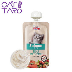 猫太郎 CATTARO猫条零食猫咪零食肉泥猫条  营养膏状猫酱罐头95g/包三文鱼