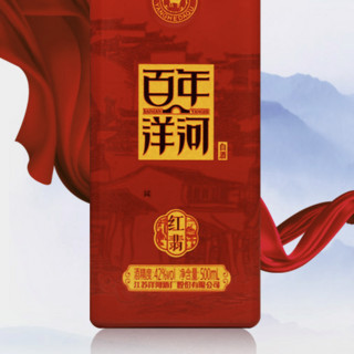 YANGHE 洋河 百年洋河 红翡 42%vol 浓香型白酒 500ml*6瓶 整箱装