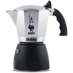 Bialetti 比樂蒂 2Tazze 摩卡壺 2.0杯 鋁和黑色