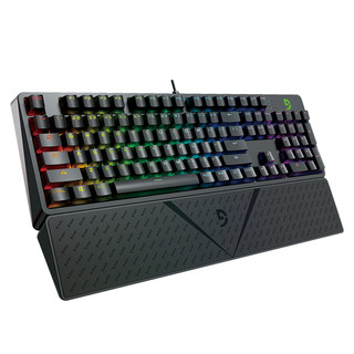 fühlen 富勒 G900S 幻彩版 104键 有线机械键盘 黑色 Cherry青轴 RGB