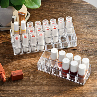 Belo 百露收纳箱 百露口红收纳盒多格ins风唇釉置物架网红款透明桌面口红盒子整理架透明口红收纳盒 小号 报价价格评测怎么样 什么值得买