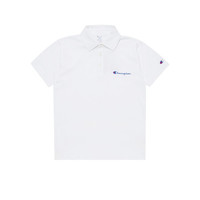 ChampionT恤官网2021春夏新款男士翻领Polo草写小Logo短袖T恤 C3-P306-1 白色 XXL