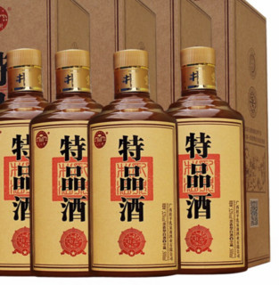 乳泉井 特品酒 52%vol 浓香型白酒 500ml*4瓶 整箱装