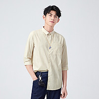 Semir 森马  13B020191242-0451 男士潮流七分袖衬衫