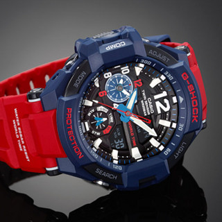 CASIO 卡西欧 G-SHOCK 航空系列 52.1毫米石英腕表 GA-1100-2A