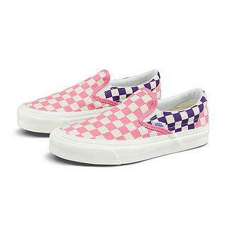 VANS 范斯 经典系列 Classic Slip-on 98 Dx 中性运动帆布鞋 VN0A3JEX46A 粉色/黑色 41