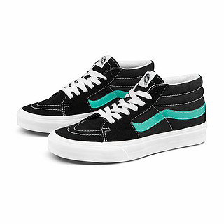 VANS 范斯 经典系列 Sk8-Mid 中性运动板鞋 VN0A3WM34FV 黑色 42.5