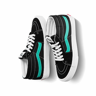 VANS 范斯 经典系列 Sk8-Mid 中性运动板鞋 VN0A3WM34FV 黑色 42.5