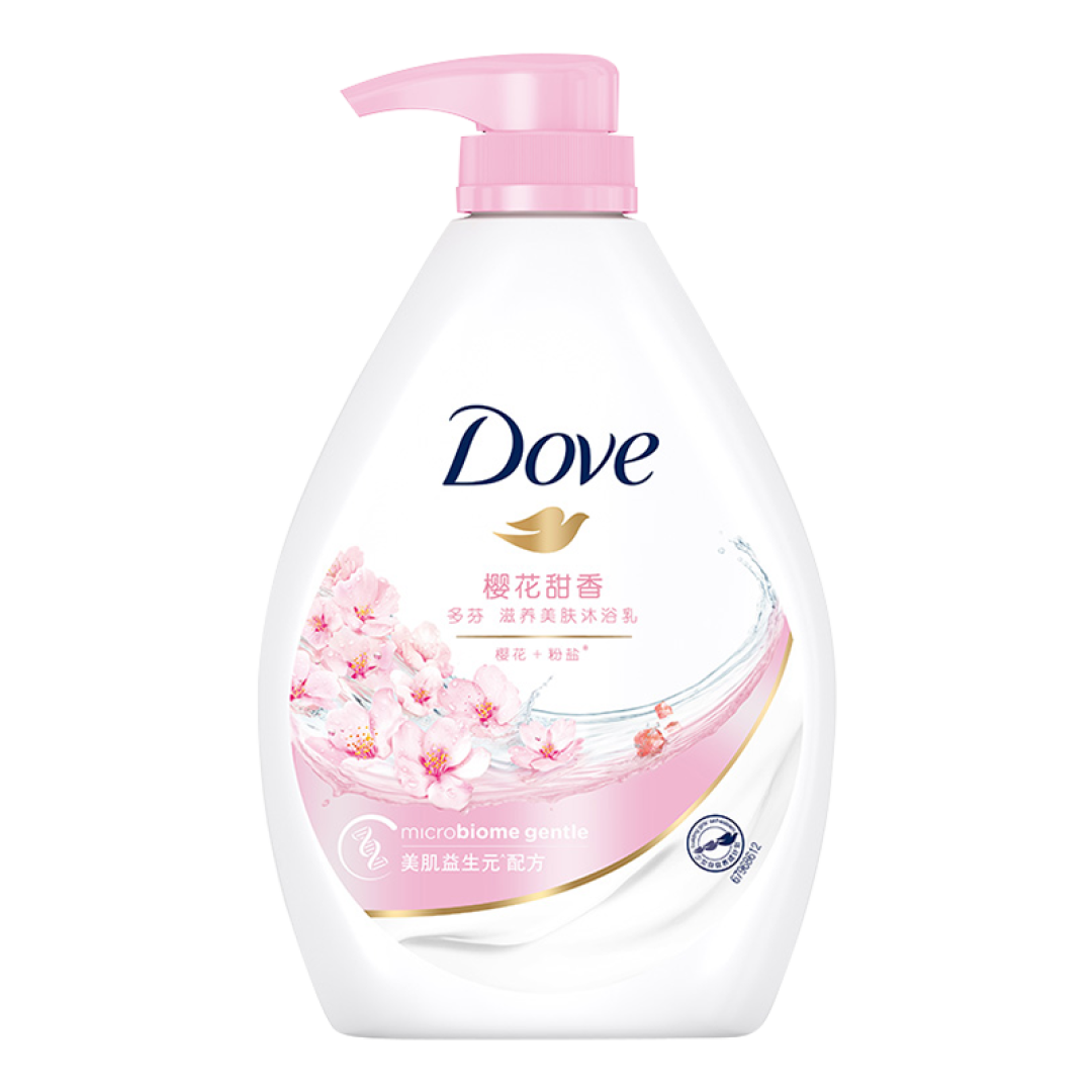 Dove 多芬 樱花甜香滋养美肤沐浴乳 1kg测评
