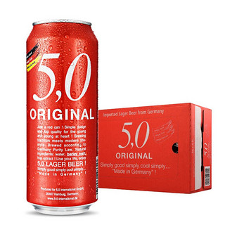 5.0 ORIGINAL 窖藏啤酒 500mL*24听