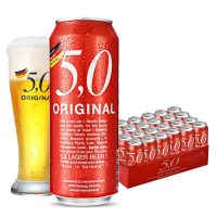 有券的上：5.0 ORIGINAL 大麦黄啤 500mL*24罐