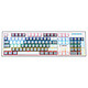 MSI 微星 GK50Z PIXEL 60度灰 104键 有线机械键盘 灰白 高特红轴 RGB