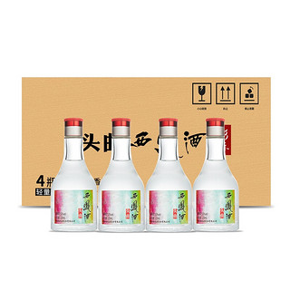 西凤酒 头曲 彩标 52%vol 绵柔凤香型白酒 125ml*4瓶 整箱装