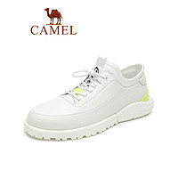 CAMEL 骆驼 男鞋夏季新款休闲鞋男运动百搭板鞋真皮鞋子男潮鞋小白鞋