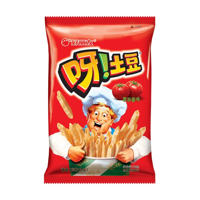 好丽友 呀！土豆 薯条 番茄酱味 70g