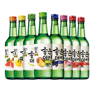 好天好饮 烧酒 360ml*8瓶 13.5度 果味随机 韩国进口