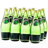 perrier 巴黎水 法国Perrier巴黎水330ml*12瓶玻璃瓶装柠檬味气泡水全国包邮