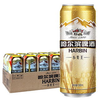 HARBIN 哈尔滨啤酒 小麦王啤酒 500ml*18听