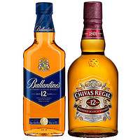 CHIVAS 芝华士 12年 苏格兰威士忌 40%vol 500ml+百龄坛 12年 苏格兰威士忌 40%vol 500ml