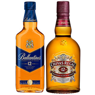 CHIVAS 芝华士 12年 苏格兰威士忌 40%vol 500ml+百龄坛 12年 苏格兰威士忌 40%vol 500ml