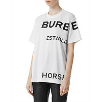 BURBERRY 博柏利  女士字母图案休闲潮流短袖T恤