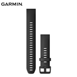 佳明（GARMIN）Fenix6s/Fenix6s Pro黑色硅胶表带快拆替换表带（20mm）,适用于F5S/F5S+/F6S/F6S pro