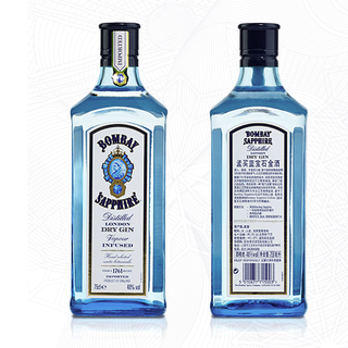  孟买蓝宝石 BOMBAY蓝宝石  蓝宝石金酒 40%vol 750ml