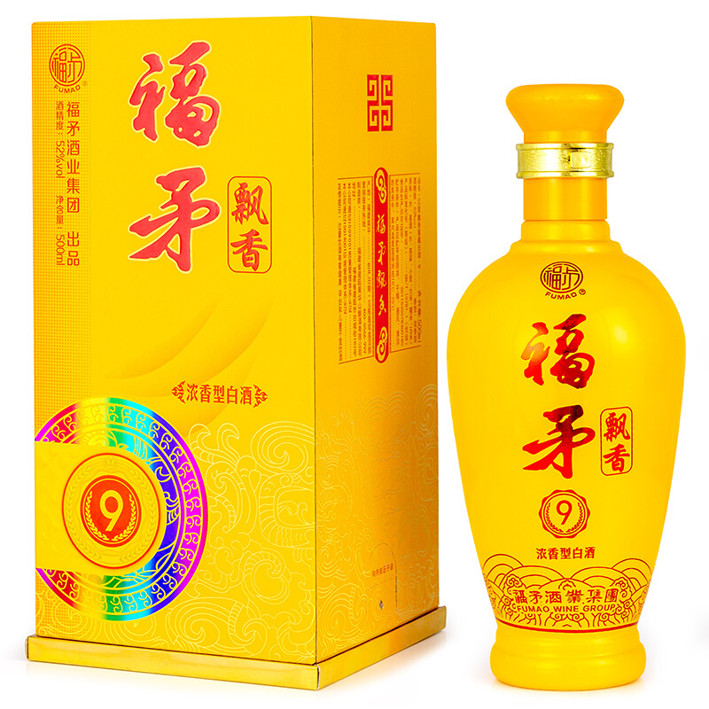 FUMAO 福矛 飘香9 52%vol 浓香型白酒 500ml 单瓶装