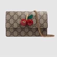 GUCCI/古驰 帆布樱桃迷你手袋