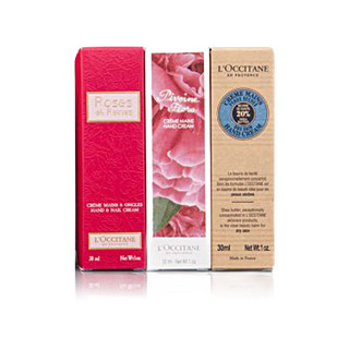 L'OCCITANE 欧舒丹 润手系列护手霜套装 (玫瑰30ml*2+牡丹花30ml*2+乳木果30ml*2)