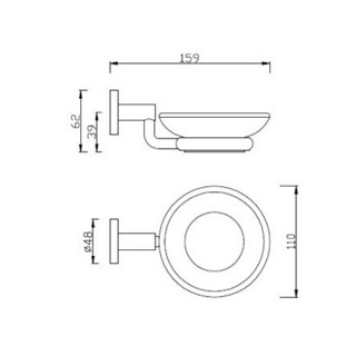 American Standard 美标 CF-1482.908 浴室肥皂盒