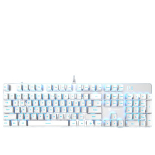 SUNSONNY 森松尼 N-J9Pro 104键 有线机械键盘 白色 国产青轴 单光